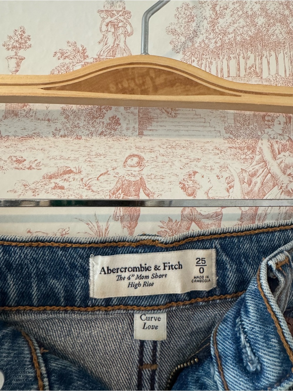 Abercrombie & Fitch Distressed Blue Denim Cutoff Shorts - Picture 3 of 3